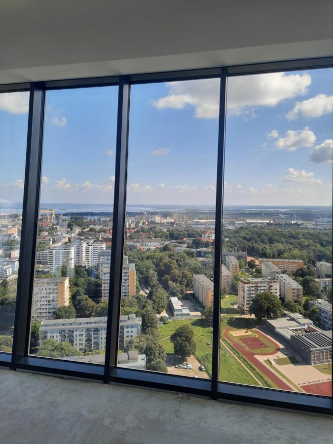 Hanza Tower Sunny Apartment Szczecin Buitenkant foto